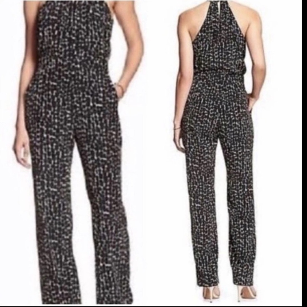 Banana Republic Halter neckline Sleeveless Jumpsuit sz 4 - Picture 8 of 16